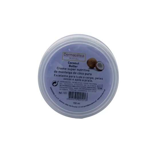 Dermacelsia Creme Super Nutritivo de Manteiga de Coco Puro - 150 ml