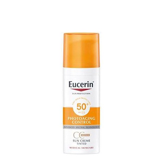Eucerin Sun Photoaging Control CC SPF50+ Creme De Cor Solar Tom Médio 50ml
