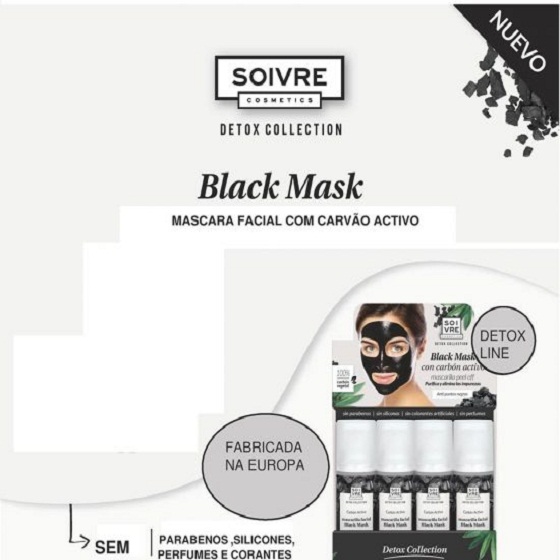 Soivre Detox Masc Negra 50ml