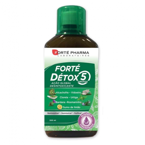Forte Detox 5 Orgaos Sol 500Ml