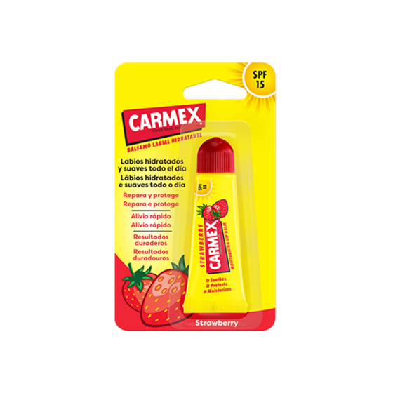 Carmex Tubo Hidratante Morango SPF15 10g