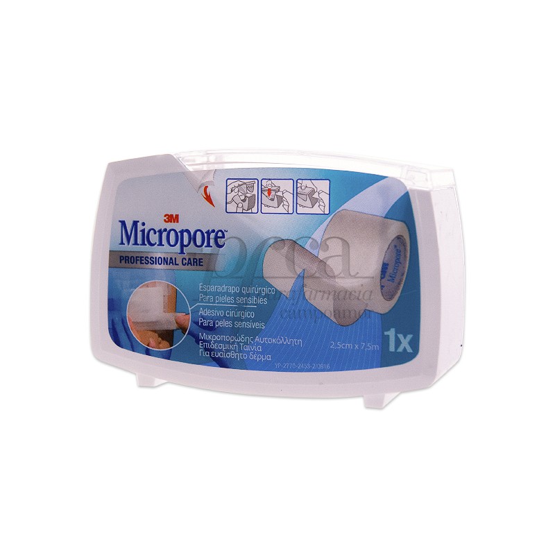 Micropore Ades 7mx25mm adesivo