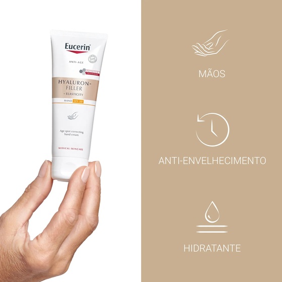 Eucerin Hyaluron Filler Creme Mãos Antimanchas 75ml