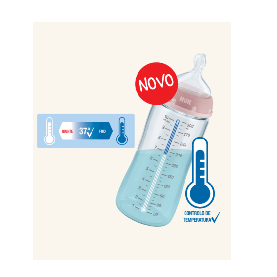 NUK First Choice+ Silicone bottle with temperature control, 300ml 6-18m