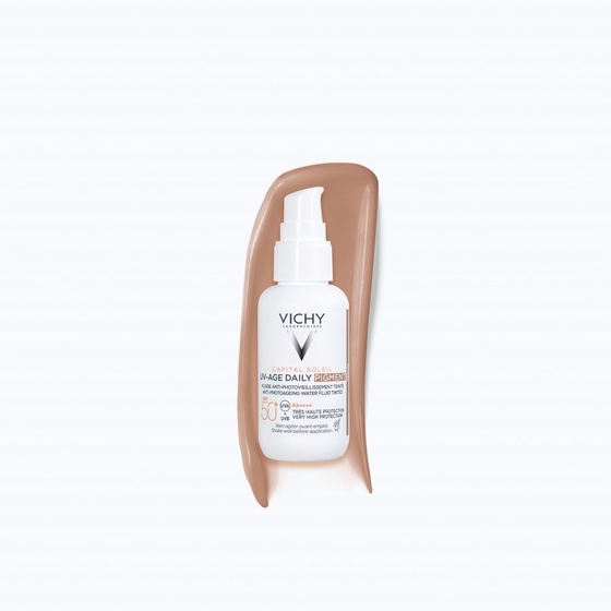 Protetor Solar Vichy Capital Soleil UV-Age Daily Fluido SPF50+ Com Cor 40ml