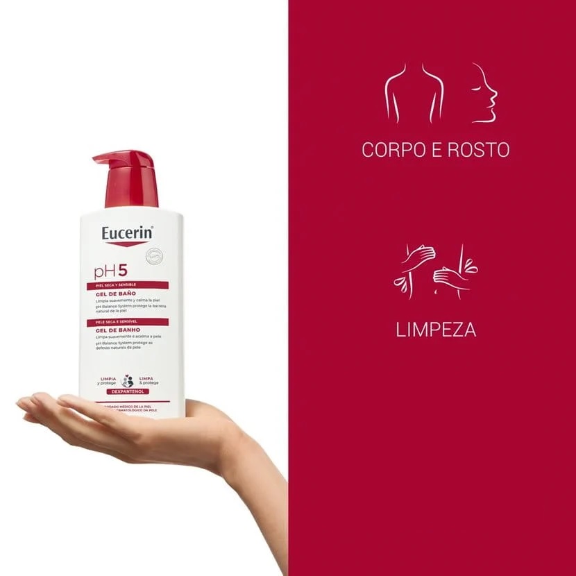Eucerin pH5 Gel de Banho 1L -15%