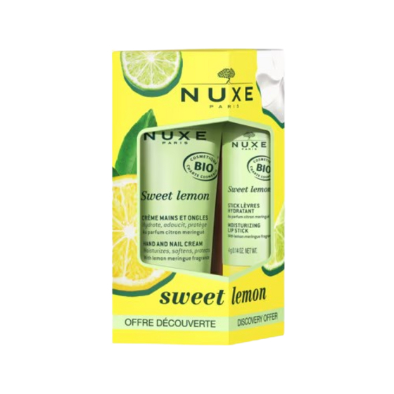 Nuxe Sweet Lemon Creme Mãos - 30ml + Stick Labial